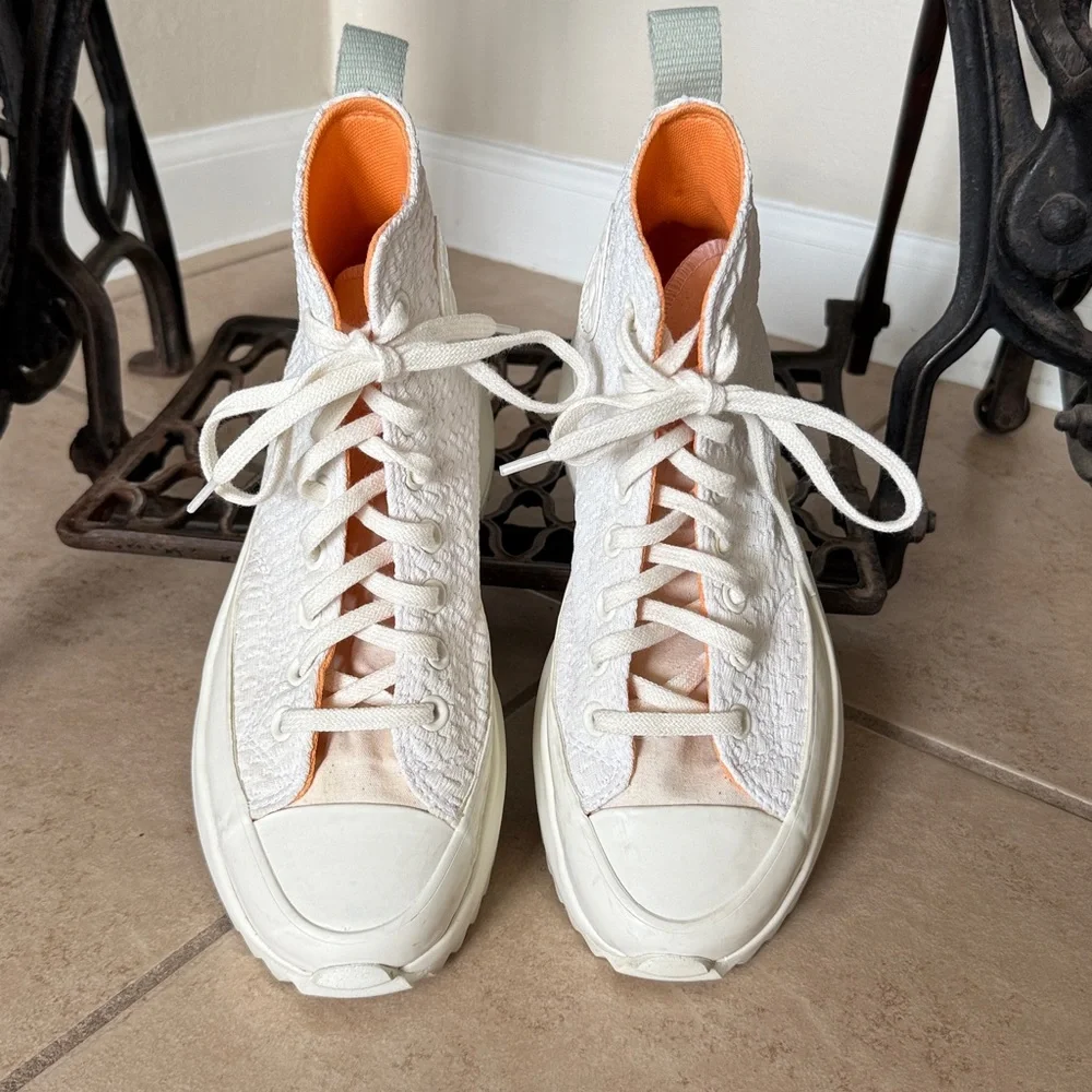Converse Chuck Taylor White HighTop Sneakers Platform Women Size 8 Men’s Siz.6.5